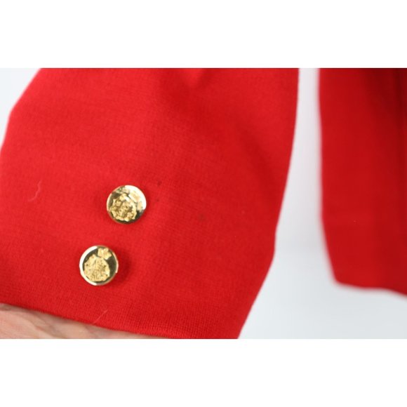 Vtg 90s St Croix Knits Mens Medium Dapper Wool Knit Pocket Cardigan Sweater USA - Picture 5 of 13